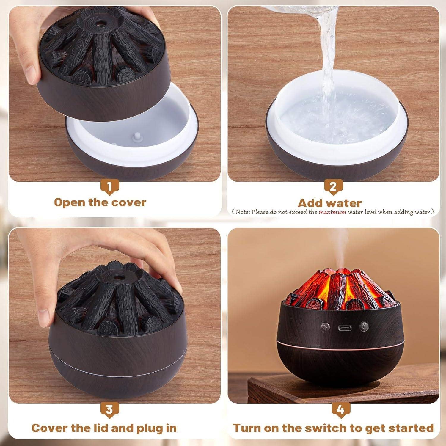 Volcano Essential Oil Scent Diffuser Humidifier